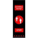 Mata bezpiecznego odstępu 0,65 x 2,0 m