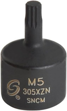 Nasadka udarowa XZN M5 3/8" wieloząb extra krótka