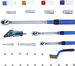 Zestaw kluczy dynamometrycznych 1/4", 3/8", 1/2" 5 - 220 Nm 31 szt.