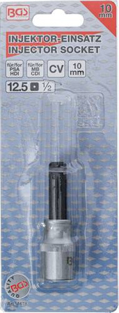 Nasadka do wtryskiwaczy 1/2" gniazdo sześciokątne 10 mm