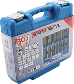 Zestaw nasadek 1/2" calowe udarowych sześciokątnych głębokich