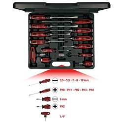 Zestaw wkrętaków do podbijania 13 szt. KS Tools