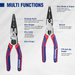 Szczypce wąskie 7w1 ściągacz izolacji obcinacz zaciskarka