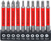 Zestaw bitów magnetycznych długich 70 mm 10 szt.
