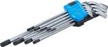 Zestaw kluczy Torx długich z otworem T10 - T50 9 szt.