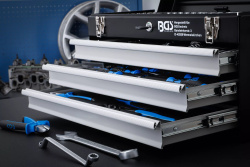 Metalowa walizka narzędziowa 3 szuflady ze 143 narzędziami