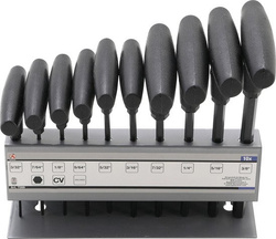 Zestaw wkrętaków typu T | calowe | gniazdo sześciokątne 3/32" - 3/8" | 10 szt.