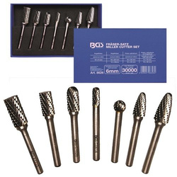 Zestaw frezów kształtowych HSS 7 szt. BGS Technic