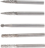 Zestaw małych frezów 3mm HSS, krótkich 5 szt.