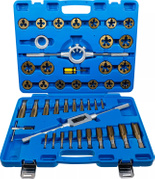 Zestaw gwintowników i narzynek z powłoką TiN M6 - M24 45 sztuk