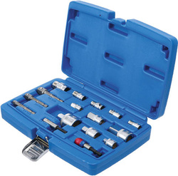 Zestaw adapterów do bitów i kluczy nasadowych 16 sztuk