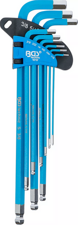 Zestaw kluczy imbusowych calowych XXL 9 szt. BGS 35101