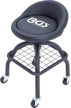 Krzesło warsztatowe z 4 kółkami z regulacją wysokości 540 - 680 mm