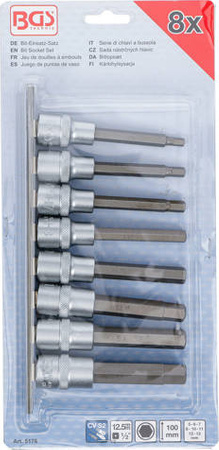 Zestaw nasadek imbusowych 1/2" 5 - 13 mm