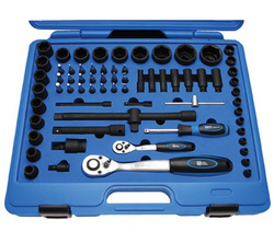 Zestaw kluczy nasadowych 1/2"+1/4" 69 cz. wzmocniony BGS Technic