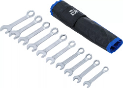 Klucze płasko-oczkowe krótkie 10-19 mm BGS Technic
