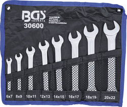 Zestaw kluczy płaskich dwustronnych 6 - 22 mm