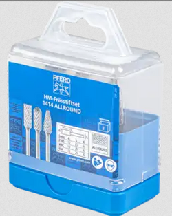 Pferd 21901414 Zestaw frezów z węglika spiekanego 12mm ALLROUND 3 szt.