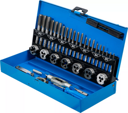 Zestaw gwintowników i narzynek 32 szt. kaseta HSS-G