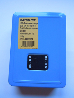 ZESTAW GWINTOWNIKÓW HSS-G + WIERTŁA 15 EL. M3-M12