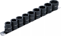 Zestaw nasadek udarowych 6-kt płaskich 1/2" 13-24 mm