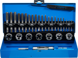 Zestaw gwintowników i narzynek 32 szt. kaseta HSS-G