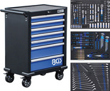 Wózek narzędziowy 7 szuflad narzędziami 263 szt. BGS Technic