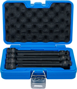 Zestaw imbusów udarowych 150mm 1/2" sześciokątne 5-14 mm