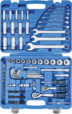 Zestaw kluczy nasadowych 3/8" klucze calowe 92 szt. 2299