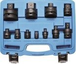 Adaptery udarowe 1/4" - 1" 11 cz. BGS Technic