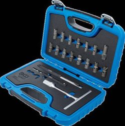 Zestaw frezów do gniazd wtryskiwaczy | 19 szt.