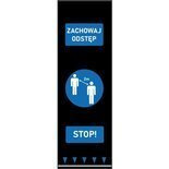 Mata bezpiecznego odstępu 0,65 x 2,0 m