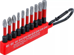  Zestaw bitów skrętnych 1/4" PH2 Torx 10 szt.