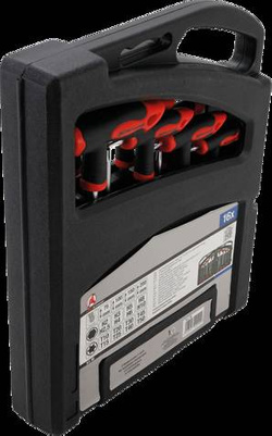 Zestaw wkrętaków imbusowych i TORX typu T z bocznym grotem16 szt.