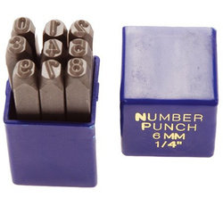 Numeratory cyfry 10 mm 9 szt. BGS Technic
