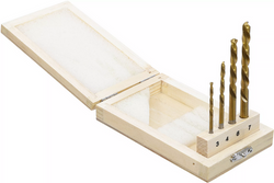 Wiertła lewe HSS 4 szt. 3-7 mm zestaw BGS Technic