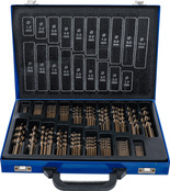 Zestaw wierteł spiralnych HSS stop kobaltu 5 % 1-10 mm 170 szt.