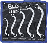 Zestaw kluczy oczkowych dwustronnych typu-S calowe