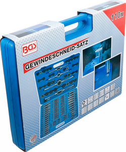 Zestaw gwintowników i narzynek 110 elementów BGS 900