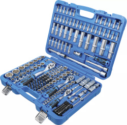 Zestaw kluczy nasadowych sześciokątnych 1/4" 3/8" 1/2" 192 szt.