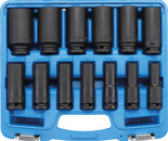 Zestaw nasadek 1/2" calowe udarowych sześciokątnych głębokich
