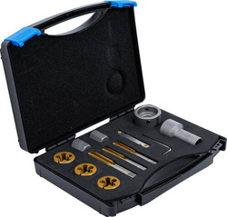 Zestaw do naprawy gwintów nakrętek i śrub kół 12 szt.