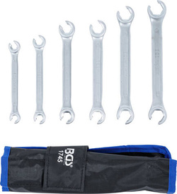 Zestaw otwartych kluczy oczkowych dwustronnych 6 szt.