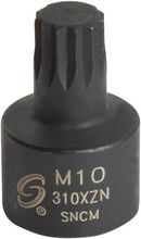 Nasadka udarowa XZN M10 3/8" wieloząb extra krótka
