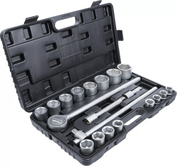 Zestaw kluczy nasadowych 3/4" 19 - 50 mm 20 szt.