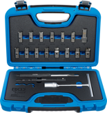 Zestaw frezów do gniazd wtryskiwaczy | 19 szt.