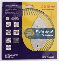 Tarcza diamentowa 230 Turbo Geko